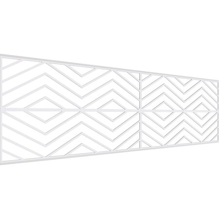 Ekena Millwork Set of Four Panels for 94 1/2"W x 28 1/4"H Genoa Fretwork Wainscot Wall Paneling WPKP14X01X47GNA
